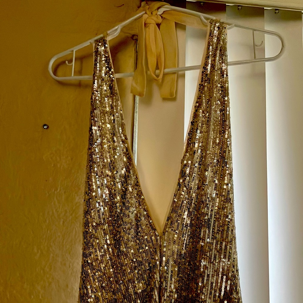 Silver Sequin Dress